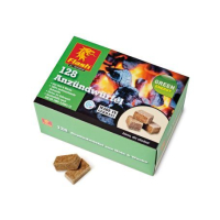 Aanmaakblokjes hout en was - 128 st.