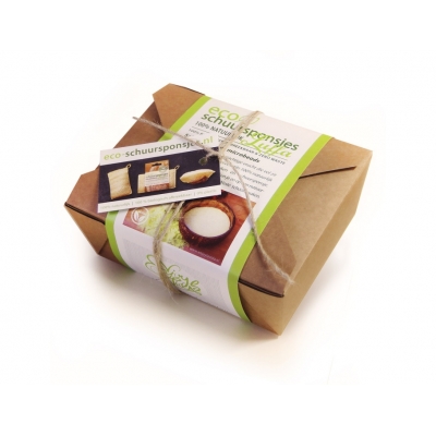 Geschenkset Eco Schuursponsje Geschenkset Eco Schuursponsje