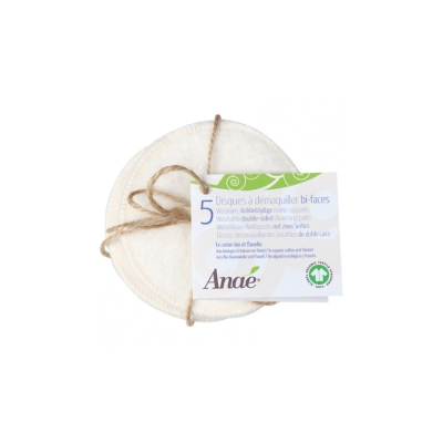 Anae - Wasbare make-up schijfjes - Bio-Katoen - 5st Anae - Wasbare make-up schijfjes - Bio-Katoen - 5st