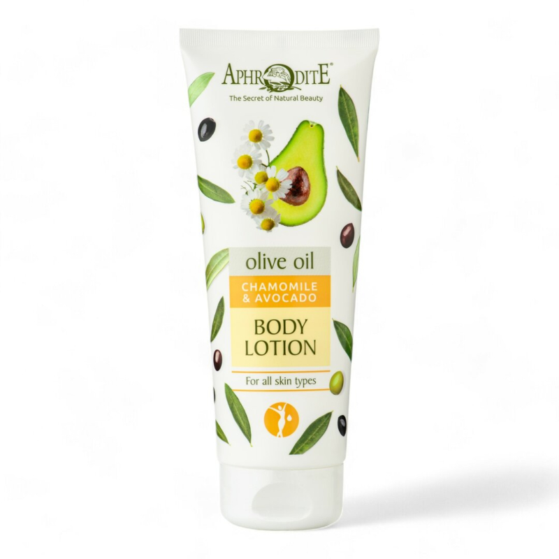 Aphrodite - Bodylotion met avocado en kamille (gevoelige huid)