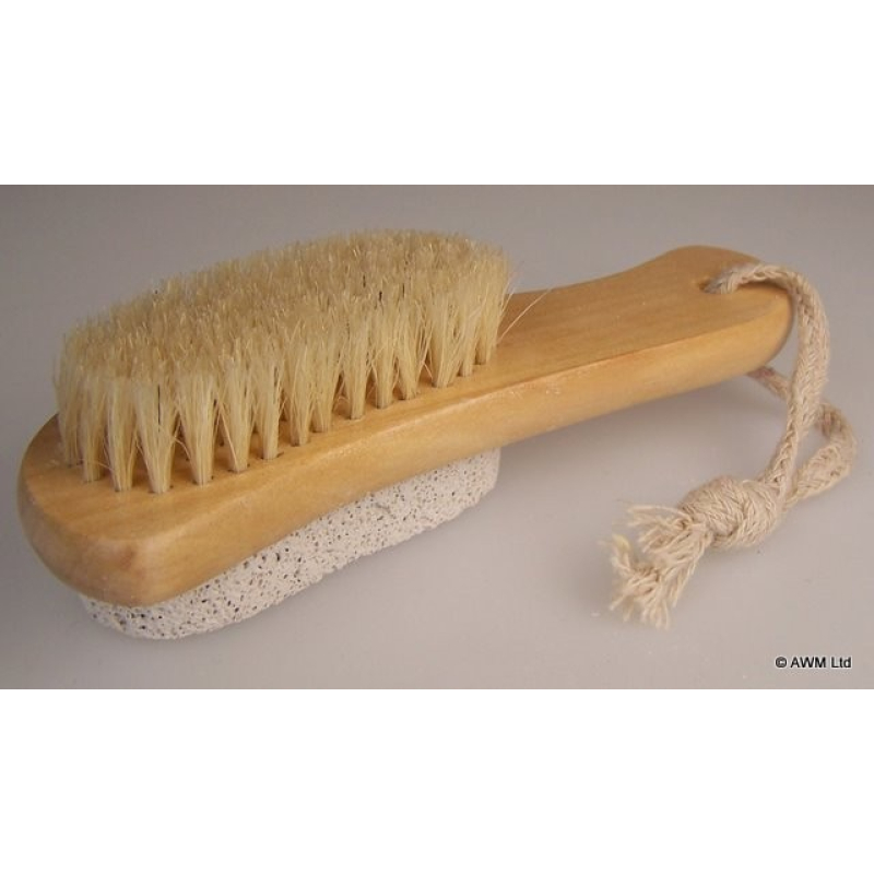 Borstel met Puimsteen