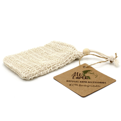 Aw Earth - Zeepzakje / scrubwashandje - Gewassen Jute Aw Earth - Zeepzakje / scrubwashandje - Gewassen Jute