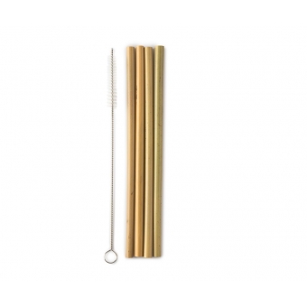 Bamboe rietjes + borstel