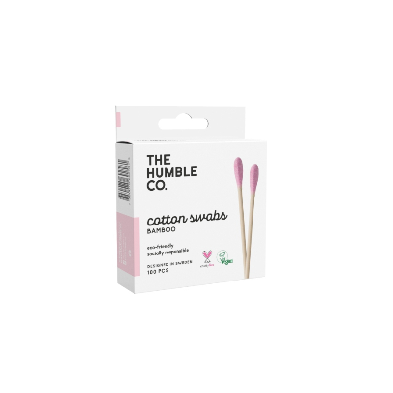 The humble Co. - Bamboe wattenstaafjes roze