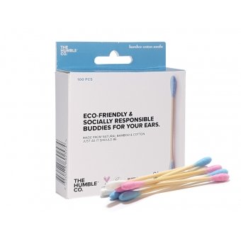 The Humble Co. - Bamboe wattenstaafjes blauw