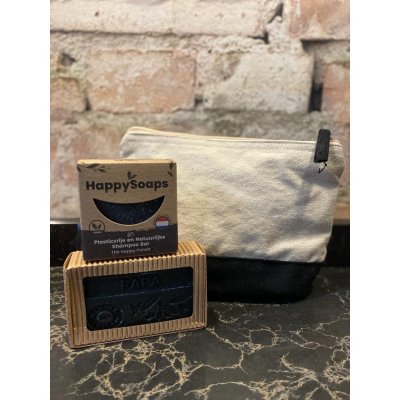 Toilettas Met shampoo bar en Marseille zeep