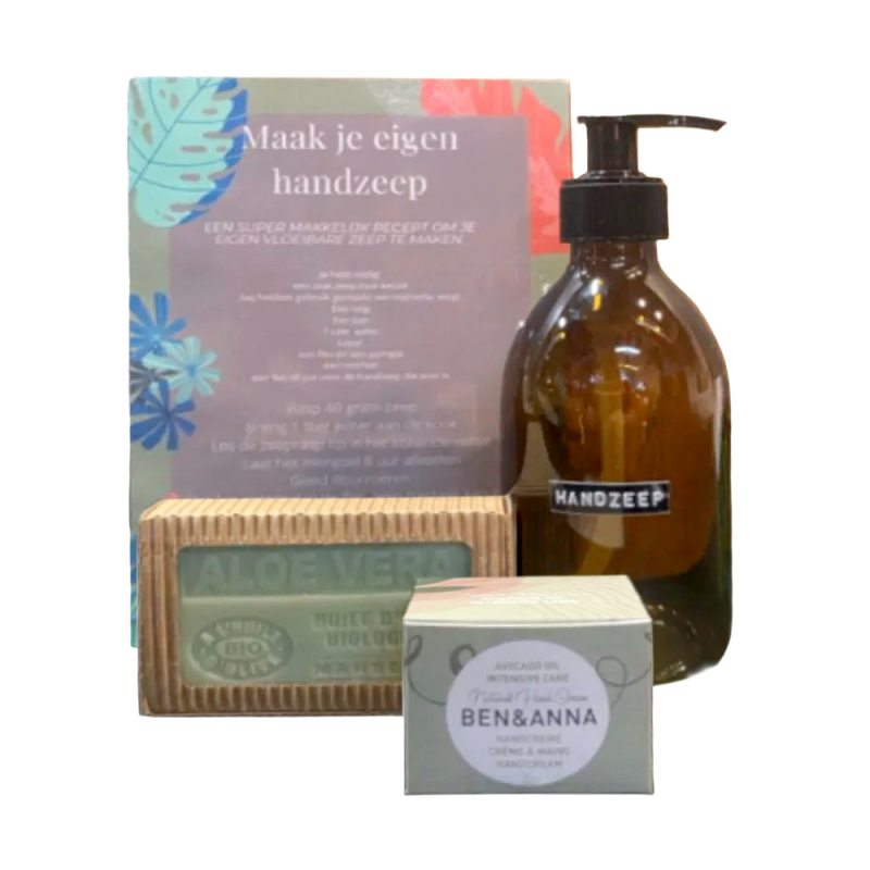 DIY handzeep pakket Aloë Vera met hand crème 