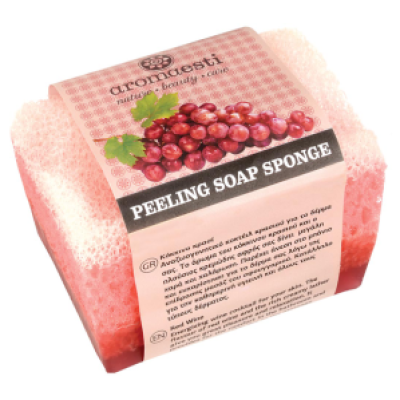 Aromaesti - Scrubspons met Olijfzeep Rode Druif Aromaesti - Scrubspons met Olijfzeep Rode Druif