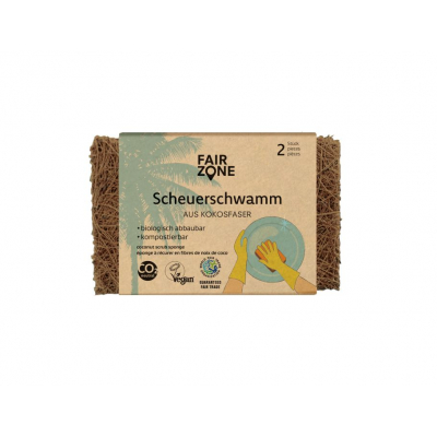 Schuurspons - Kokos - 2 stuks - FairZone