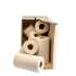 Goodroll - Bamboo Kitchen Towels - 6 wrapless Towels - The Naked Panda Editon - 2 layers