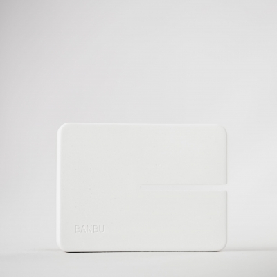 Banbu zeephouder klein - natuursteen - Extra absorberend - Wit