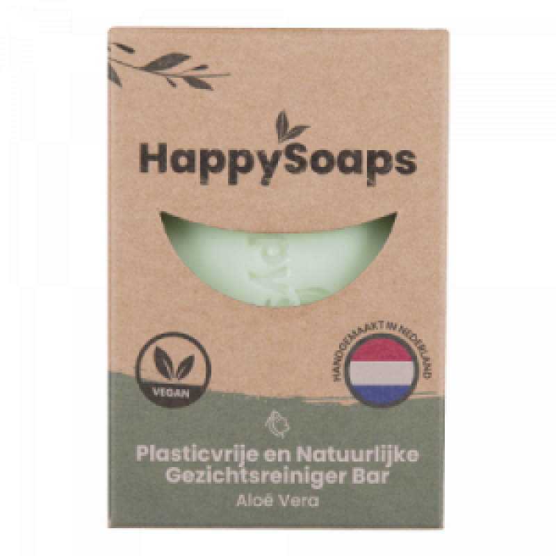 HappySoaps - Gezichtsreiniger Bar Aloë Vera