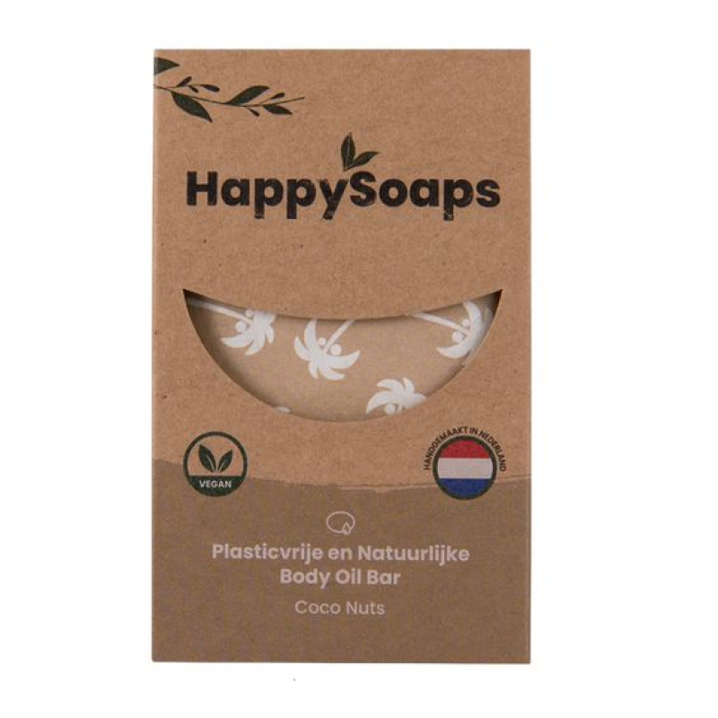 HappySoaps - Body Oil Bar Coco Nuts