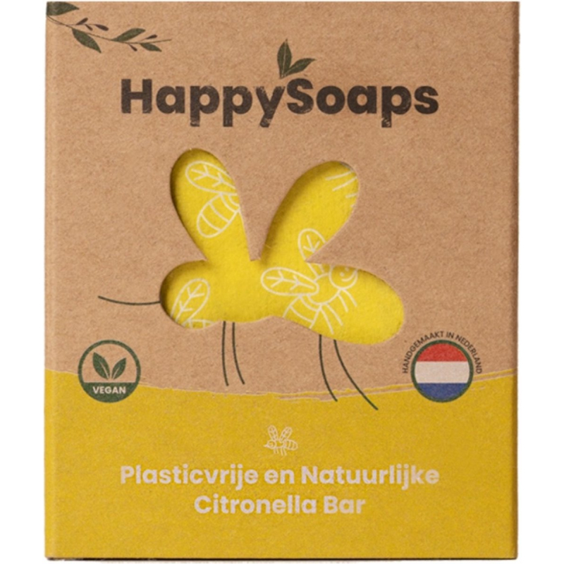 Happy Soaps anti-Insect Bar - Citronella en Krachtige Munt