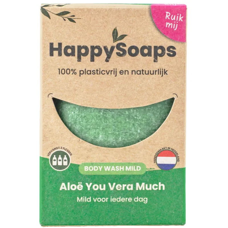 HappySoaps - Body Wash Bar - Aloë You Vera Much