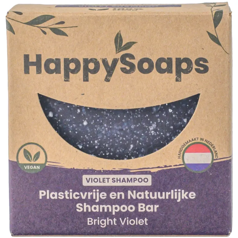 HappySoaps - Bright Violet Zilver Shampoo Bar