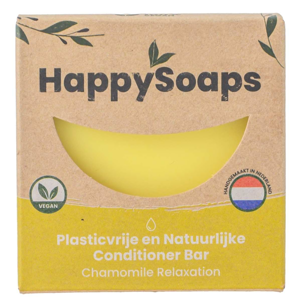 HappySoaps - Chamomille relaxation conditioner bar (Alle haartypes)