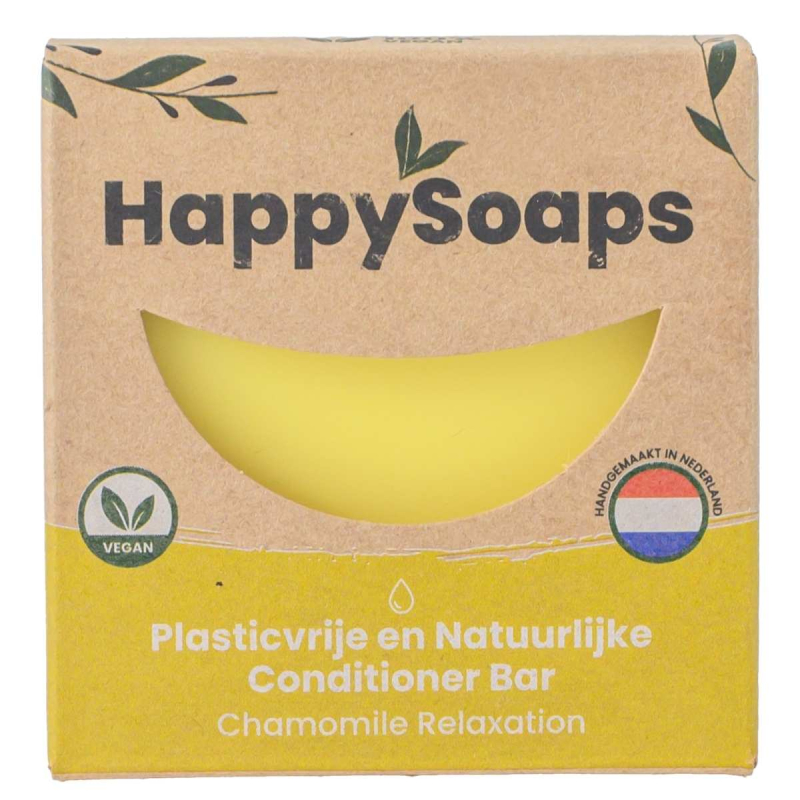 HappySoaps - Chamomille relaxation conditioner bar (Alle haartypes)