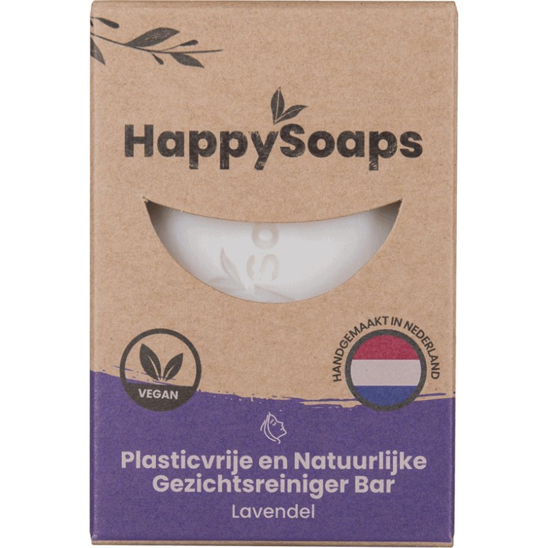 HappySoaps - Gezichtsreiniger Bar Lavendel