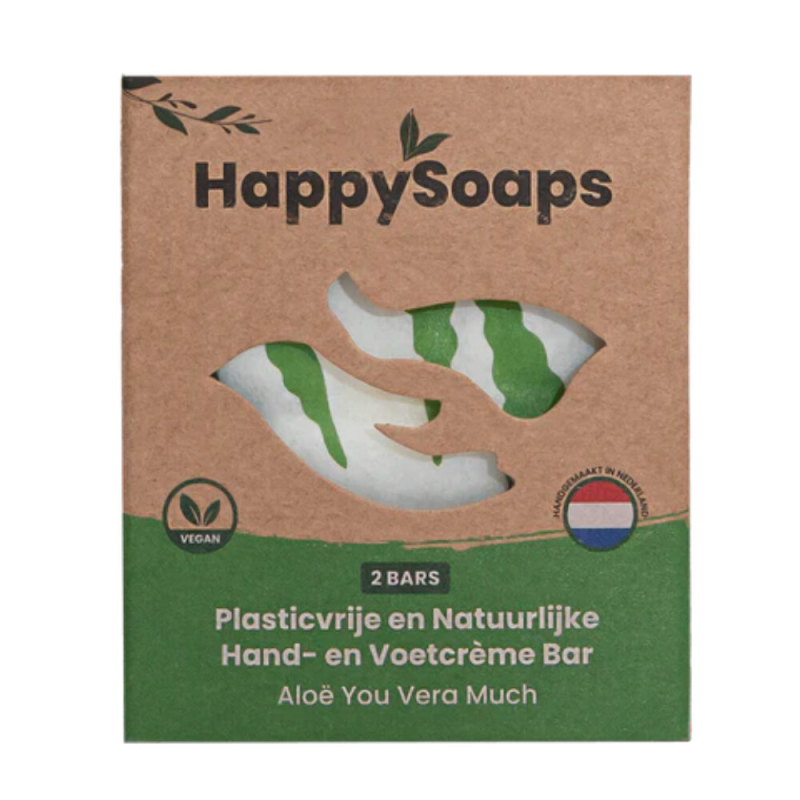 HappySoaps - Hand en Voetcrème Bar Aloë You Vera Much