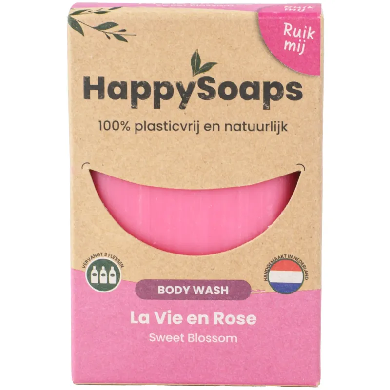 HappySoaps - La Vie en Rose Body Wash Bar