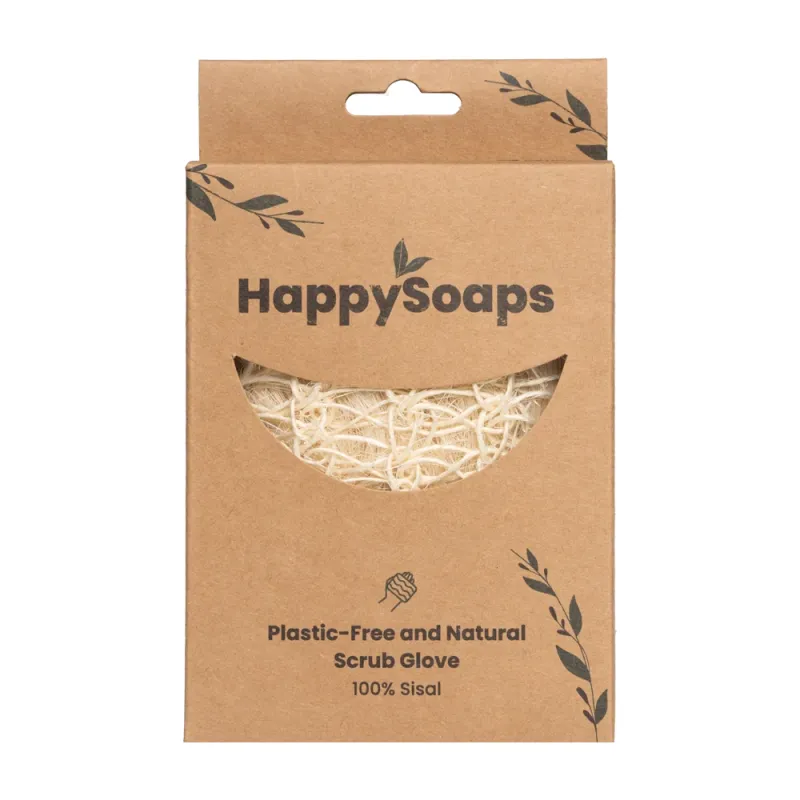 Scrub handschoen sisal en katoen