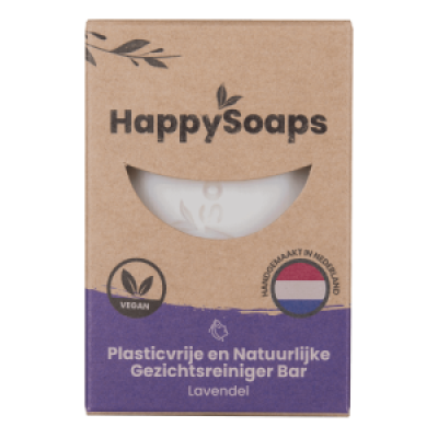 HappySoaps - Gezichtsreiniger Bar Lavendel HappySoaps - Gezichtsreiniger Bar Lavendel