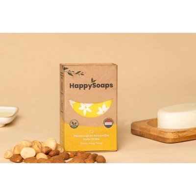 HappySoaps - Body Oil Bar – Exotic Ylang Ylang HappySoaps - Body Oil Bar – Exotic Ylang Ylang