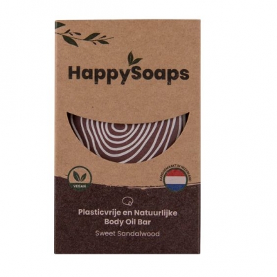 HappySoaps - Body Oil Bar Sweet Sandalwood HappySoaps - Body Oil Bar Sweet Sandalwood