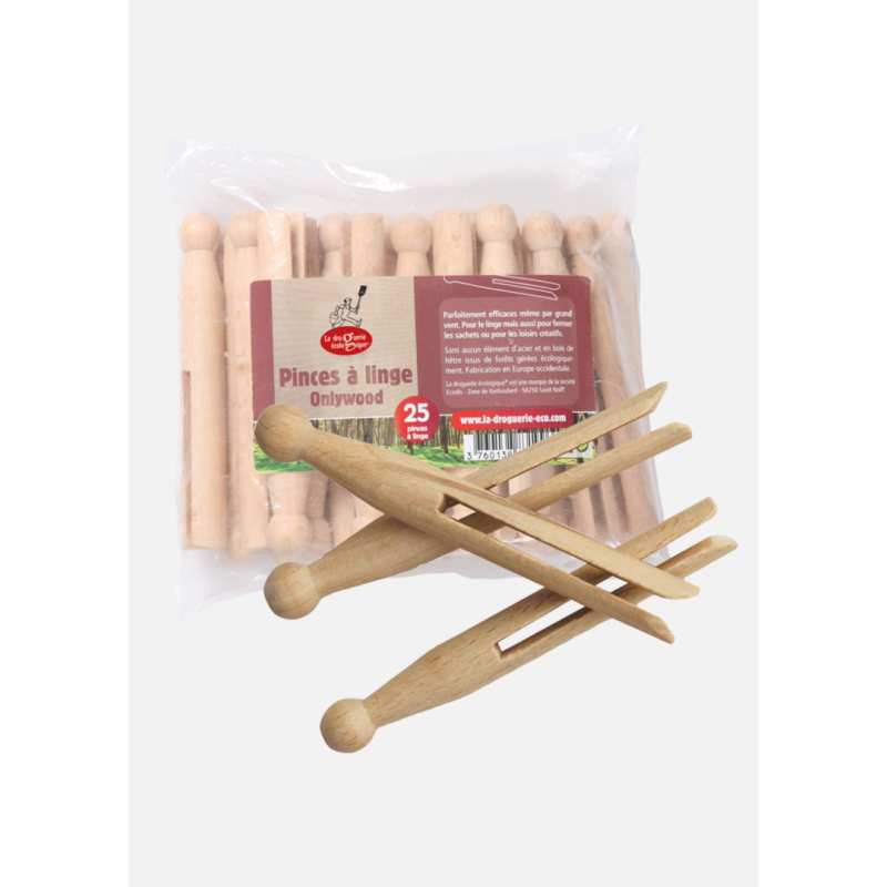 Wasknijpers - Houten Pins