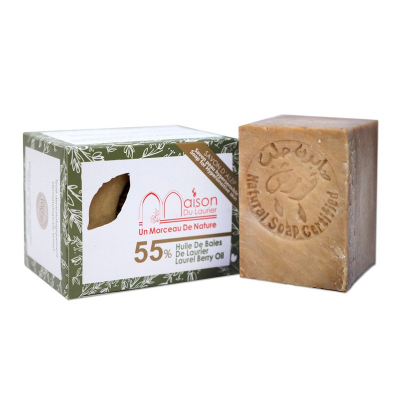 Maison du Laurier Aleppo Zeep 55% Laurierbesolie Maison du Laurier Aleppo Zeep 55% Laurierbesolie