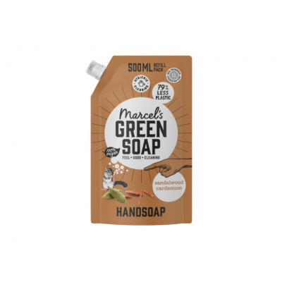 Marcels Greensoap - Handzeep Sandelhout en Kardemom 500 ml Navulzak