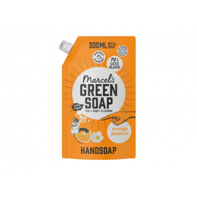 Marcels Greensoap - Handzeep sinaaspappel en Jasmijn navul 