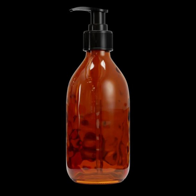 Glazen Fles 300 ml met pompje