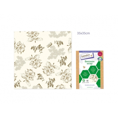 Bijenwasdoek Large - 35x35 - Flower print - Flower