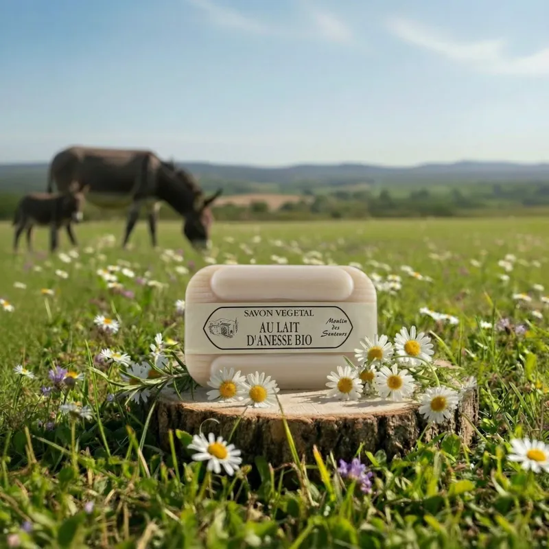 Franse olijfzeep ezelinnenmelk - 250 gram