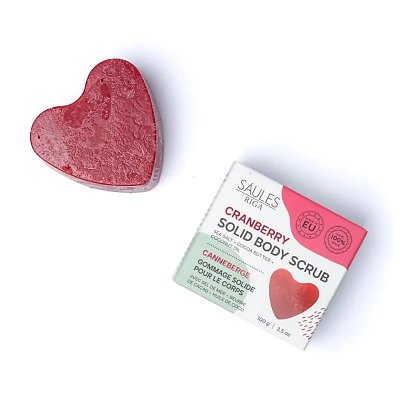 Saules - Natuurlijke scrub zeep cranberry Saules - Natuurlijke scrub zeep cranberry