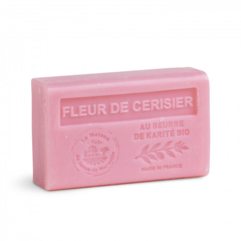 Savon de Marseille - Fleur de Cerisier  met biologische Sheaboter