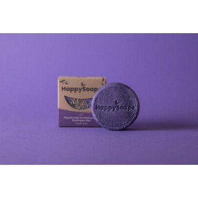 HappySoaps - Purple Rain shampoo bar (bij roos en normaal haar)