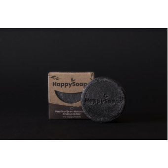 HappySoaps - Charming Charcoal en sweet Sandal Shampoo bar(Alle haartypes)