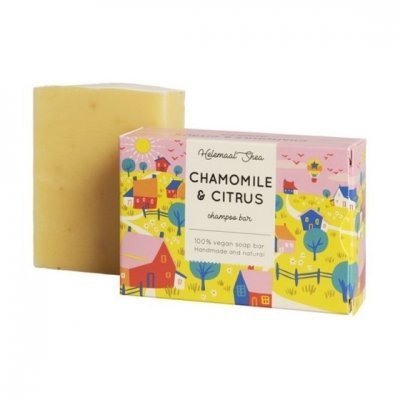 Helemaal Shea - Kamille &amp; Citrus shampoo bar voor vet haar