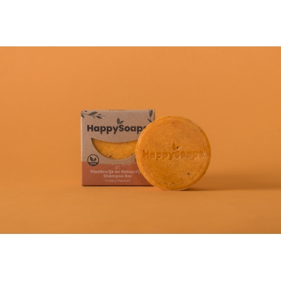 HappySoaps - Fruitfull passion shampoo bar (voordagelijks gebruik normaal haar)