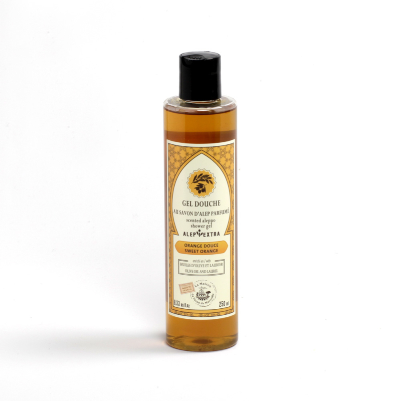 vloeibare Aleppozeep Sweet orange ook voor haren te gebuiken