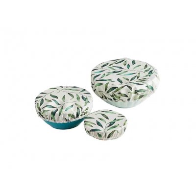 Katoenen hoezen voor kommen - Olive Branch - Set van 3