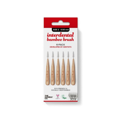 The Humble Co. - Interdental borsteltje 6 st - rood - 0.50 mm The Humble Co. - Interdental borsteltje 6 st - rood - 0.50 mm