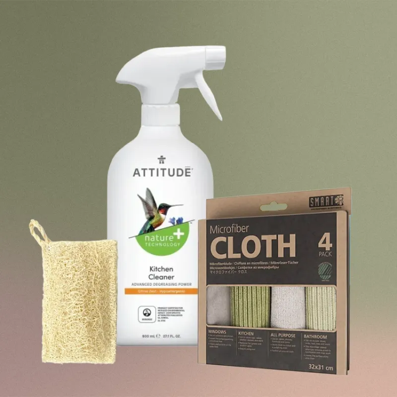 Vin d'Oc Puur Natuur starterset plasticarm poetsen