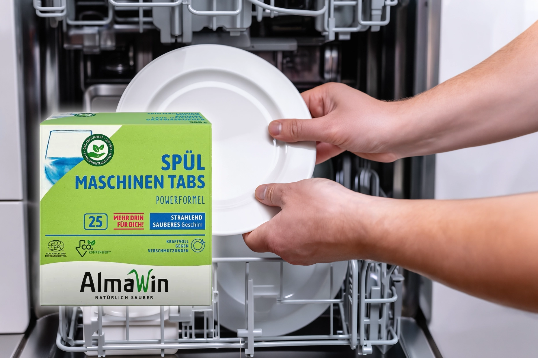 De Almawin vegan vaatwastabletten: krachtig, schoon en goed voor de planeet