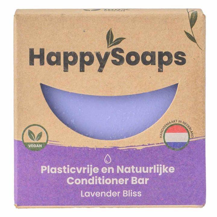 HappySoaps - Lavender bliss conditioner (Voor alle haartypes)